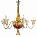 Waterford Crystal Cala Chandelier 6 Arm - Spicy Amber