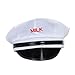 Beistle 60959 Milkman Hat, White/Black/Red