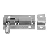 uxcell バレルボルト　キャビネット　ウィンドウ　ドア　シルバートーン　ラッチ　ステンレススチール