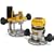 DEWALT DW618PK 12-AMP 2-1/4-HP Plunge and Fixed Base Variable Speed Router Kit with 1/4-Inch and 1/2-Inch Collets