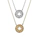 chelseachicNYC Handmade Brush Metal Cut Out Compass Necklace