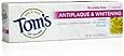 Tom's of Maine Tartar Control and Whitening Fluoride-Free Toothpaste, Fennel, 5.5 oz, 2 Count