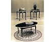 Black/Gold Finish 3pc Pack Coffee/End Table Set By Acme Furniture