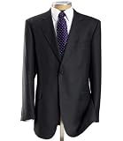 Joseph 2 Button Wool Suit- Dark Charcoal Thin Stripe