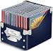 Polypropylene CD Container w/ Stainless Steel Trim, Black, 6 x 5 x 5, 5-7/8 x 5 x 4-7/8 Interior Size Image