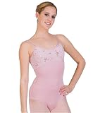 Sheer Floral Empire Bodice Camisole Leotard - N8204