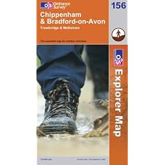 Explorer Map 156 Chippenham & Bradford-on-Avon Trwobidge & Melksham