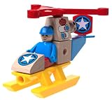 BRIO 34512 Builder System: Helicopter & Pilot Set (16 Pieces)
