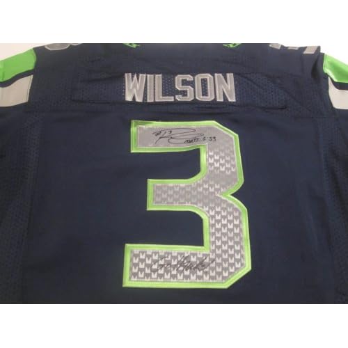 Russell Wilson Signed Autographed Jersey Seattle Seahawks Authentic