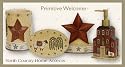 Primitive Welcome Bath Accessory Set