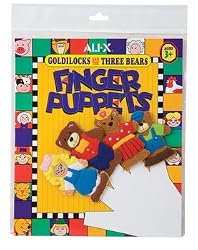 ALEX TOYS GOLDILOCKS THREE BEARS FINGER PUPPET SET