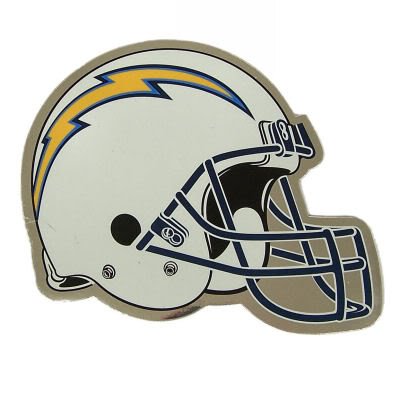 SAN DIEGO CHARGERS OFFICIAL HELMET LOGO CAR & FRIDGE MAGNET