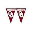 Oklahoma Sooners NCAA 25Ft String Of 6 x 9 Party Pennants (Flags) by BSI Products Inc.