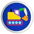 Under Construction Digger Knob by Olive Kids