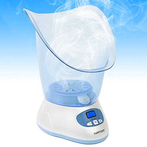 Ivation lcd disply facial steamer: freestanding wall-po…