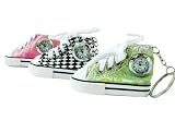 Mini Sneaker Keychain with Analog Clock - Shoe Keychain w/ Clock