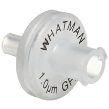 Whatman 6842-2504 Glass Microfiber ZC Syringe Filter Automation Syringe Filter, 25mm, 1 Micron (Pack of 1000)