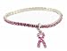 Bracelet - B278 - Swarovski (tm) Crystal - Stretch - Breast Cancer Awareness