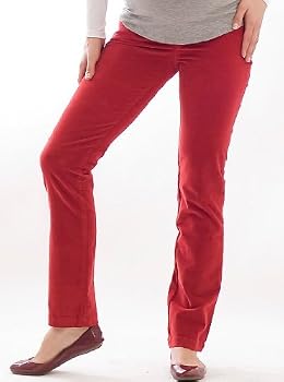 Olian's Elly B Straight-Leg maternity corduroys