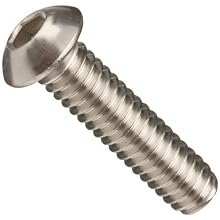 Stainless Steel 18-8 Socket Cap Screw, Vented Button Head, Hex Socket Drive