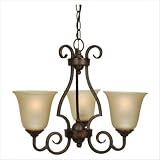Craftmade 7120 3 Light Builders Uplight Chandelier