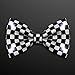 LED Black and White Checkered Bow Tie
