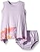 Burt's Bees Baby Girls' Organic Floral Trim Dress and Diaper Cover Set