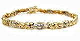 411CZuXN4lL. SL160  14k Yellow Gold 1.75ct Baguette Diamond Bracelet