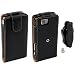 Etui en cuir noir pour Nokia E71 avec clip ceinture amovible
