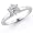 14K 1/3 Carat Round Cut Solitaire Diamond Ring (I-J ; I1-2) Size 5