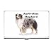 Australian Shepherd Business Card Holder Case
