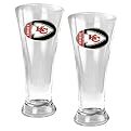 2 Pc Kansas City Chiefs Pilsner Glass Set - Clear