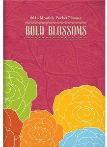 2014 Bold Blossoms MONTHLY POCKET PLANNER by Orange Circle Studios