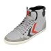 Hummel Men's Slimmer Stadil High Top Sneaker Shoe In Light Gray Oiled Nubuck Leather