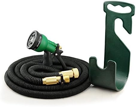 50ft Expanding Garden Hose 2016, Expandable Heavy Duty Hose 3/4" Brass Fittings[8 Way Sprayer,Valve and Hanger INCLUDED] TRIPLE LATEX CORE, Ultra Strong _100% Satisfaction Guaranteed!!!