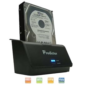 ME-601SD-SBK Predictor SATA Hard Drive USB 2.0 Docking Station for 2.5 Inch & 3.5 Inch SATA II/3G with S.M.A.R.T. (Serial ATA) HDD Hot-Swap: ME-601SD-SBK