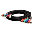 PTC 12FT Premium GOLD Series Component/Composite 5-RCA M/M Cable