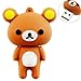 PA 16GB USB Flash Drive with Cute Rilakkuma Shape 16G Memory Stick U Disk - Brown