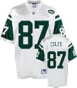 Laveranues Coles Jersey: Reebok White Replica #87 New York Jets Jersey