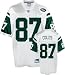 Laveranues Coles Jersey: Reebok White Replica #87 New York Jets Jersey - Large