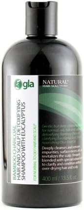 Gla Nature Bamboo Charcoal Hair and Scalp Detoxifying Shampoo with Eucalyptus 400 ml / 13.5 fl.oz