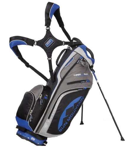 Sun Mountain 2012 Three Bag (Gunmetal/Royal)