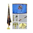 Oklahoma 3ft x 5ft Flag Flagpole Base and Tassel