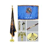 Oklahoma 3ft x 5ft Flag Flagpole Base and Tassel