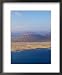 Aerial View of La Graciosa Island Volcanoes from El Mirador Del Rio, Canary Islands, Spain Scenic Framed Art Poster Print by Marco Simoni, 18x22