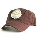 Chicago Bears Tattered Patch Slouch Fit Baseball Hat - Washed Chocolate Brown