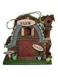 Wood Birdhouse Colorful Barn
