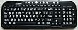 New Improved EZSee by DC - USB Wired Large Print Keyboard - White Letters on Black Keys - Jumbo Oversized Letters / Characters - Great in Dim Lighted Areas and Not so Bright Rooms - Visually Impaired, Low Vision, Low Light, Perfect for Seniors and People with Bad Eye Sight