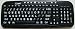 New and Improved: Large Print Computer USB Keyboard For Better Visual Assistance - Black