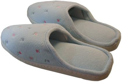 Isotoner Women's Embroidered Slipper-LG size